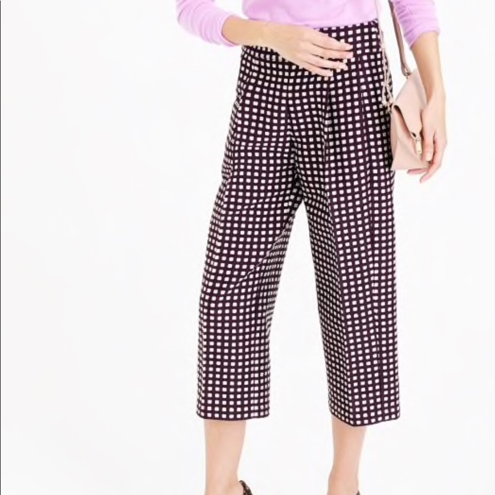 J. Crew Collection Cropped Jacquard Pants